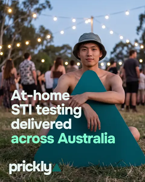 Prickly | At-home STI testing delivered across Australia. Digitally generated figure. Credit: Prickly.