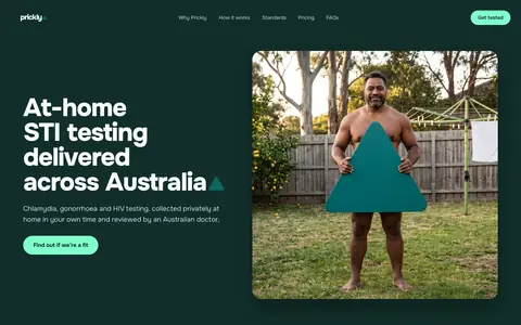 Prickly home page. Digitally generated figure. Credit: Prickly.
